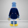 Custom Blue Colonial Bird Mascot Costume Adult Full Body Suit for Parades