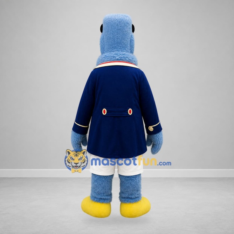 Custom Blue Colonial Bird Mascot Costume Adult Full Body Suit for Parades
