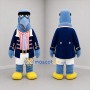 Custom Blue Colonial Bird Mascot Costume Adult Full Body Suit for Parades