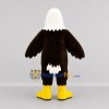 Custom Brown and White Bald Eagle Mascot Costume Adult Full Body Suit for Wildlife Events