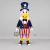 Custom Red White and Blue Patriotic Eagle Mascot Costume Adult Full Body Suit for Independence Day Parades