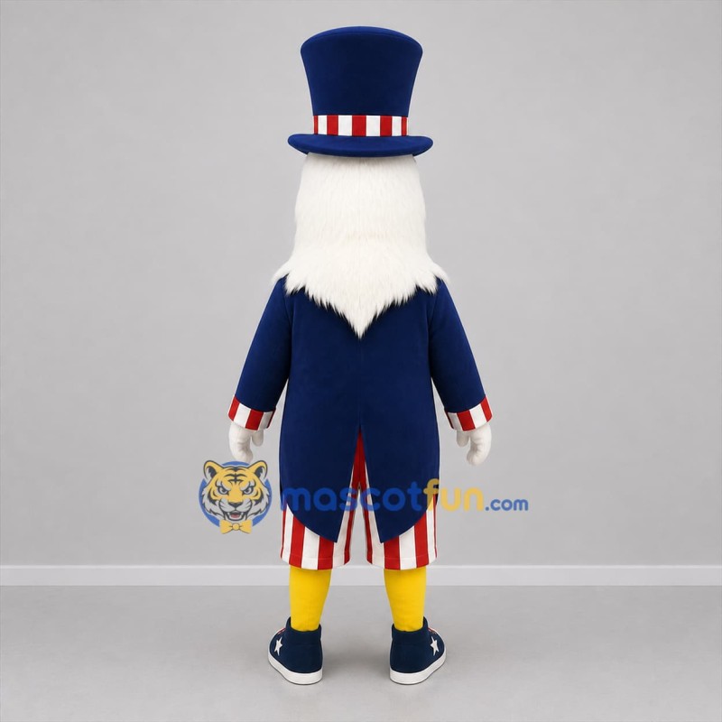 Custom Red White and Blue Patriotic Eagle Mascot Costume Adult Full Body Suit for Independence Day Parades