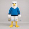 Custom White and Blue Eagle Mascot Costume Adult Full Body Suit for Sports Events