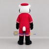 Custom Black White and Red Badger Mascot Costume Adult Full Body Suit for Sports Events