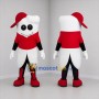 Custom White and Red Tooth Mascot Costume Adult Full Body Suit for Dental Events