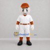 Custom White and Brown Baseball Mascot Costume Adult Full Body Suit for Baseball Games