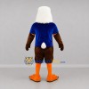 Custom Brown White and Blue Bald Eagle Mascot Costume Adult Full Body Suit for Sports Events