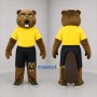 Custom Brown and Yellow Beaver Mascot Costume Adult Full Body Suit for Nature Events