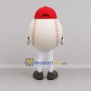 Custom White and Red Baseball Mascot Costume Adult Full Body Suit for Baseball Games