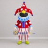 Custom Red and White Jester Mascot Costume Adult Full Body Suit for Carnival Events