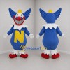 Custom Blue and Yellow Clown Mascot Costume Adult Full Body Suit for Carnival Events