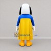 Custom Blue and Yellow Superhero Dog Mascot Costume Adult Full Body Suit for Children's Parties