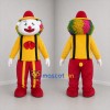 Custom Yellow and Red Clown Mascot Costume Adult Full Body Suit for Circus Events