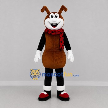 Custom Brown and Black Ant Mascot Costume Adult Full Body Suit for School Events