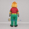Custom Brown and Green Woodland Animal Worker Mascot Costume Adult Full Body Suit for Community Events