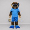 Custom Brown and Blue Snorkeling Monkey Mascot Costume Adult Full Body Suit for Summer Events