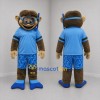 Custom Brown and Blue Snorkeling Monkey Mascot Costume Adult Full Body Suit for Summer Events