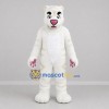 Custom White and Cream Tiger Mascot Costume Adult Full Body Suit for Wildlife Events
