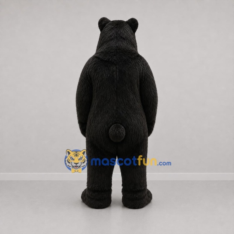 Custom Black Bear Mascot Costume Adult Full Body Suit for Wildlife Events