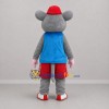 Custom Gray and Blue Mouse Mascot Costume Adult Full Body Suit for Children's Events