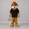 Custom Brown and Black Lion Mascot Costume Adult Full Body Suit for School Events