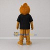 Custom Brown and Black Lion Mascot Costume Adult Full Body Suit for School Events