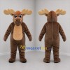 Custom Brown Moose Mascot Costume Adult Full Body Suit for Nature Events
