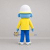 Custom Blue and Yellow Construction Worker Mascot Costume Adult Full Body Suit for Community Events