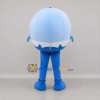 Custom Light Blue Smiling Ball Mascot Costume Adult Full Body Suit for Children's Events