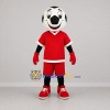 Custom Black White and Red Soccer Ball Mascot Costume Adult Full Body Suit for Soccer Games