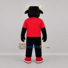 Custom Black Blue and Red Bull Mascot Costume Adult Full Body Suit for Sports Events