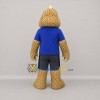 Custom Tan and Blue Horned Monster Mascot Costume Adult Full Body Suit for Costume Parties