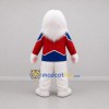Custom White Red and Blue Yeti Mascot Costume Adult Full Body Suit for Winter Events