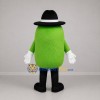 Custom Green and Black Oval Character Mascot Costume Adult Full Body Suit for Community Events