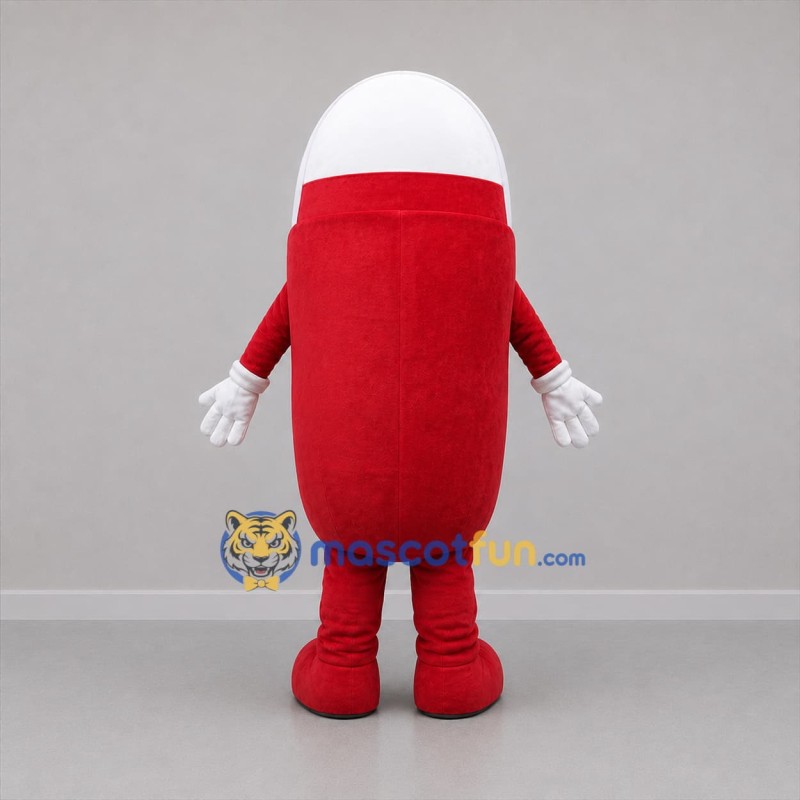 Custom Red and White Sneaker Mascot Costume Adult Full Body Suit for Retail Promotions