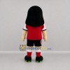 Custom Red and Black Vampire Girl Mascot Costume Adult Full Body Suit for Halloween Events