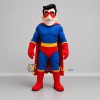 Custom Blue and Red Superhero Mascot Costume Adult Full Body Suit for Costume Parties