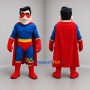 Custom Blue and Red Superhero Mascot Costume Adult Full Body Suit for Costume Parties