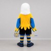 Custom White Yellow and Blue Eagle Mascot Costume Adult Full Body Suit for Sports Events