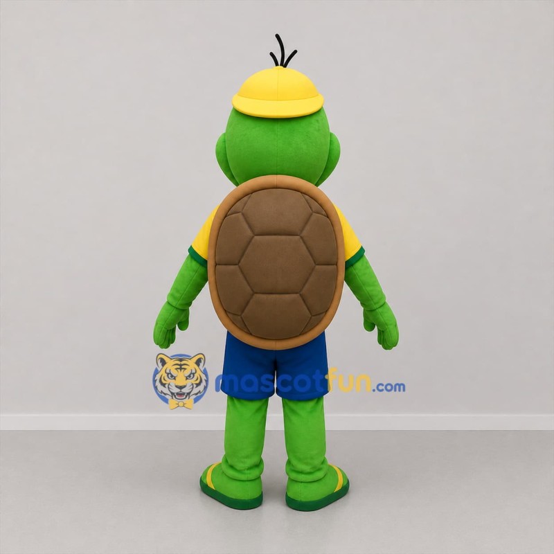 Custom Green and Brown Turtle Mascot Costume Adult Full Body Suit for Summer Events