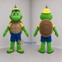 Custom Green and Brown Turtle Mascot Costume Adult Full Body Suit for Summer Events