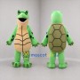 Custom Green and Tan Turtle Mascot Costume Adult Full Body Suit for Educational Events