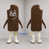 Custom Brown Chocolate Ice Cream Bar Mascot Costume Adult Full Body Suit for Food Promotions