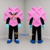 Custom Pink Waffle Heart Mascot Costume Adult Full Body Suit for Bakery Promotions