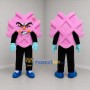 Custom Pink Waffle Heart Mascot Costume Adult Full Body Suit for Bakery Promotions