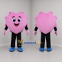 Custom Pink Heart Mascot Costume Adult Full Body Suit for Valentine's Day Events