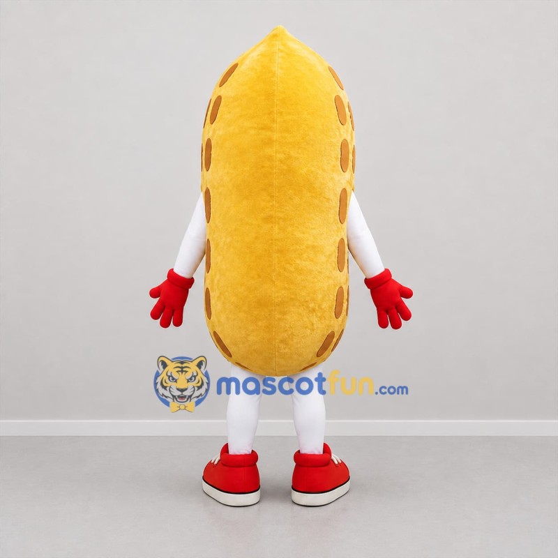Custom Yellow and Brown Potato Mascot Costume Adult Full Body Suit for Food Promotions