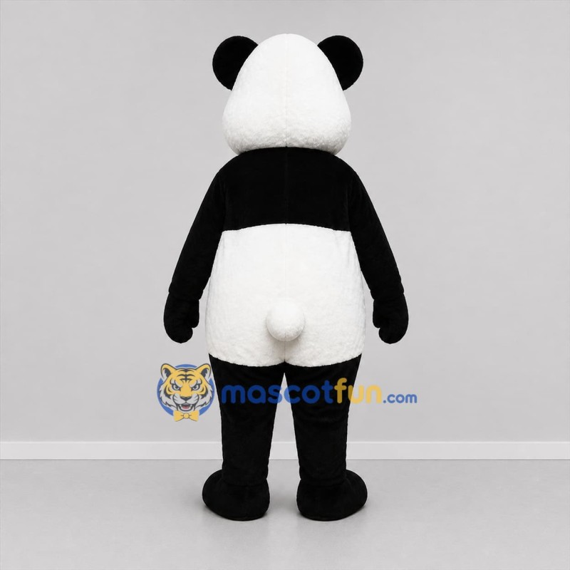 Custom Black and White Panda Mascot Costume Adult Full Body Suit for Zoo Events
