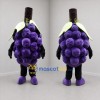Custom Purple and Green Grape Bunch Mascot Costume Adult Full Body Suit for Harvest Festivals