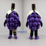 Custom Purple and Green Grape Bunch Mascot Costume Adult Full Body Suit for Harvest Festivals